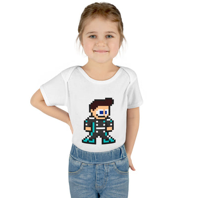 8-bit George Russell Baby Bodysuit