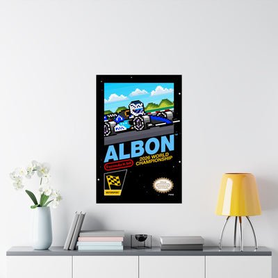 Alex Albon 8-bit Game Poster