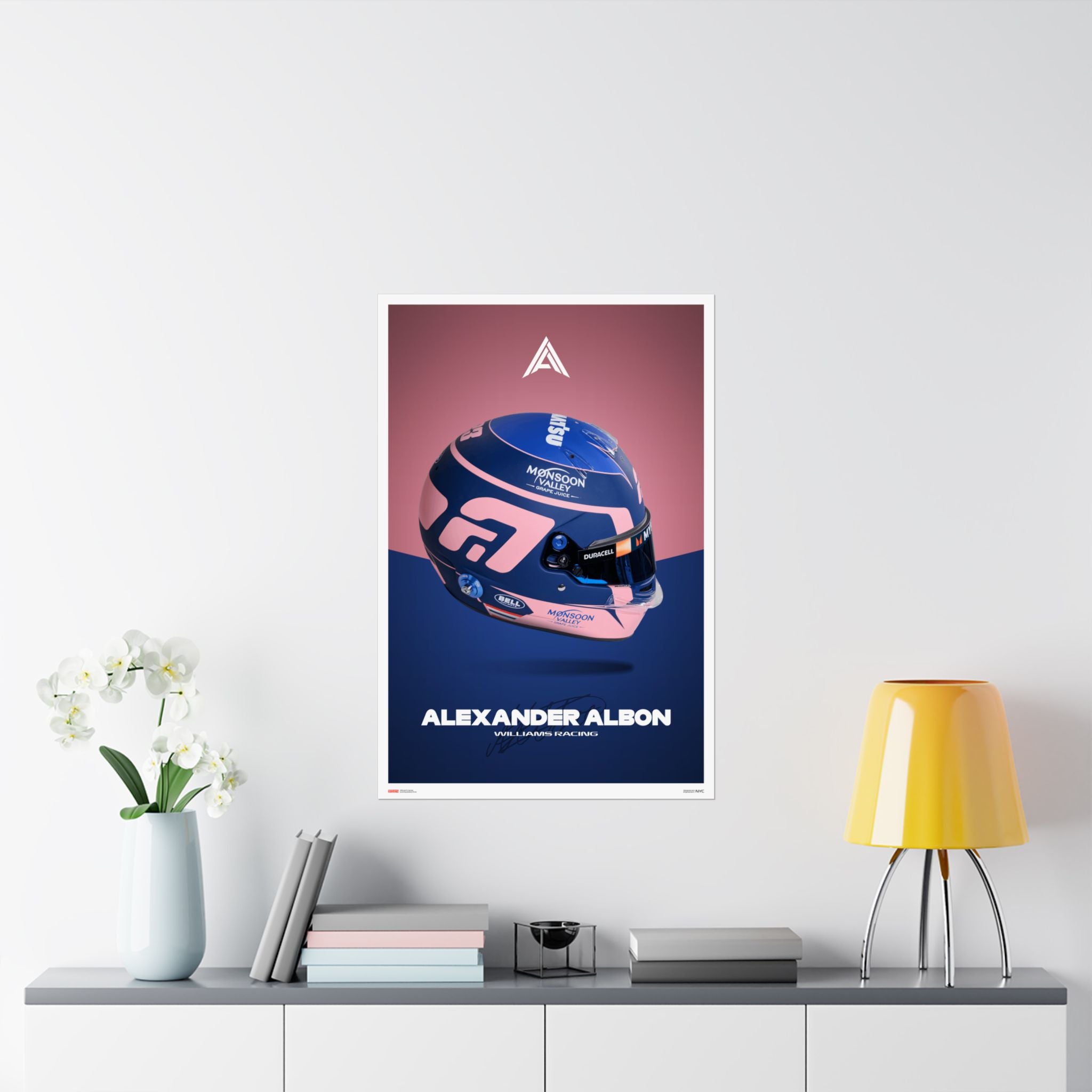 Alex Albon Signature Poster