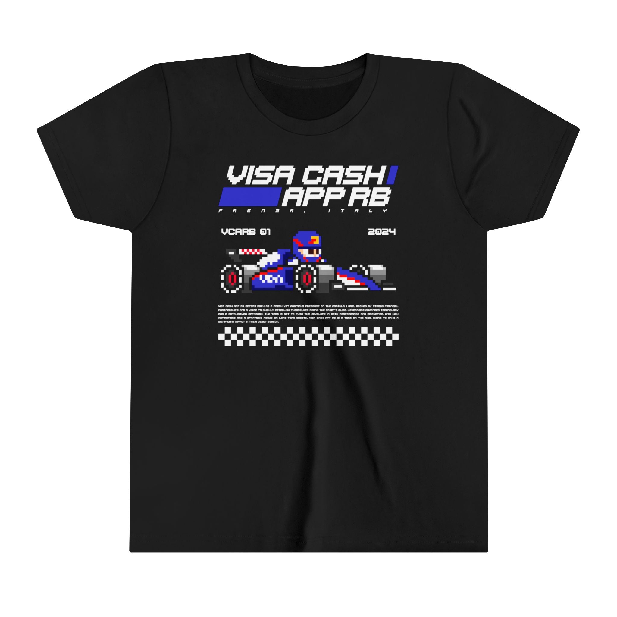 Visa Cash App RB 8-bit Team Youth T-shirt