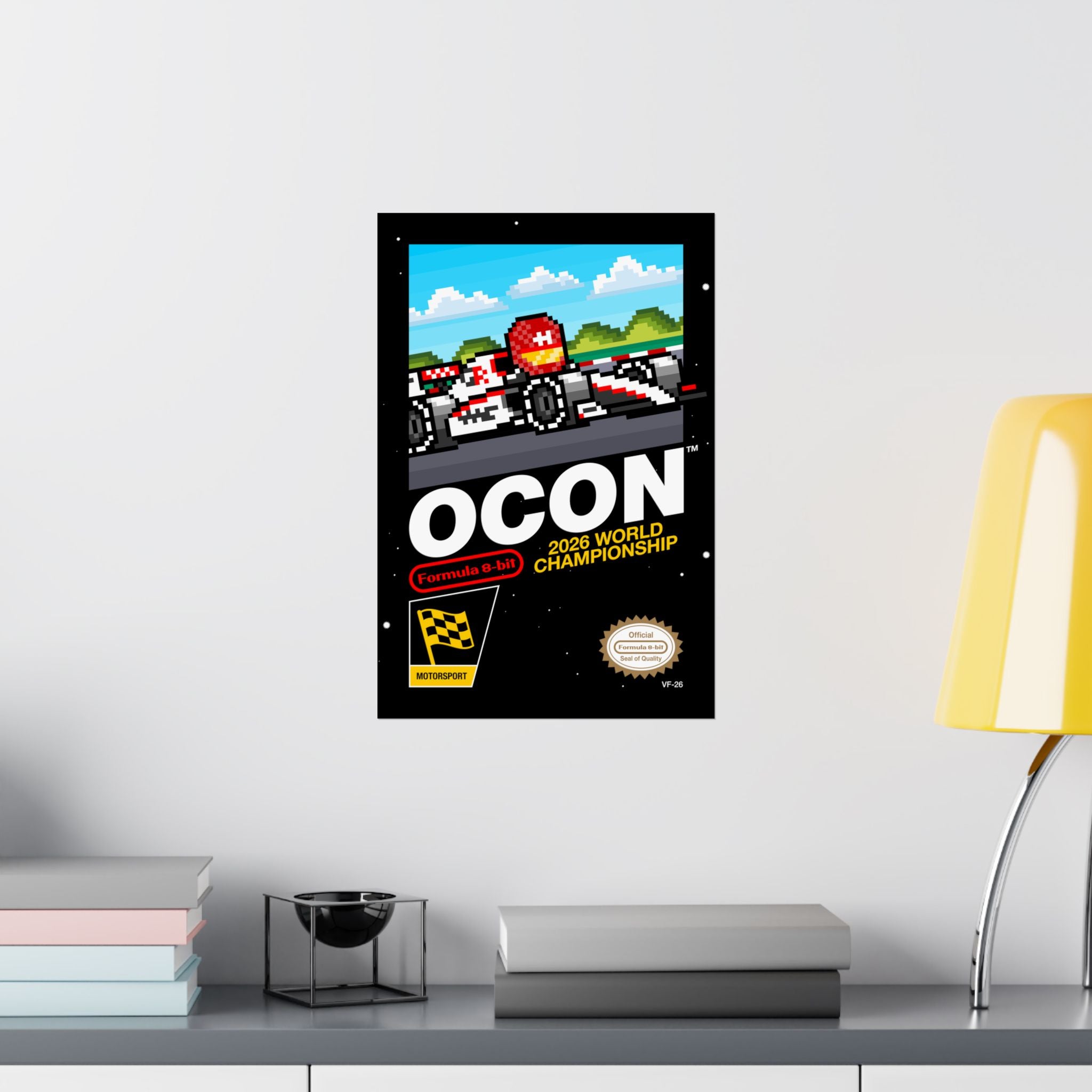 Ocon 8-bit Game Poster