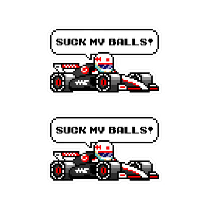 Magnussen "SUCK MY BALLS!" 8-bit Radio Vinyl Decal Sticker