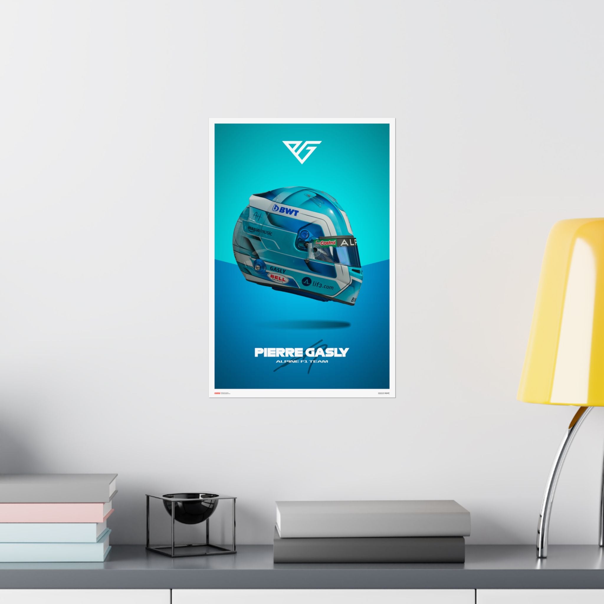 Pierre Gasly Signature Poster