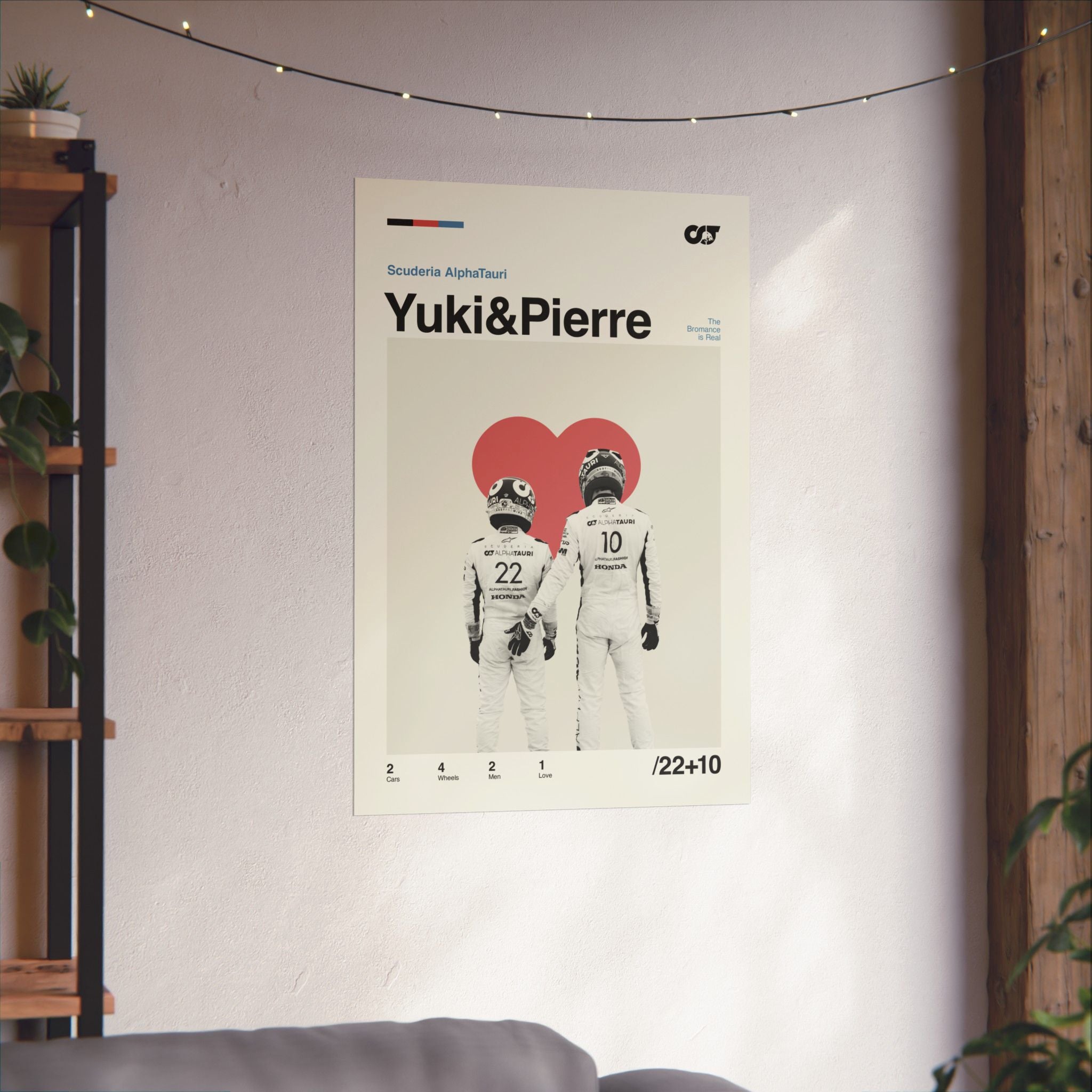 Yuki & Pierre Mid-century Poster