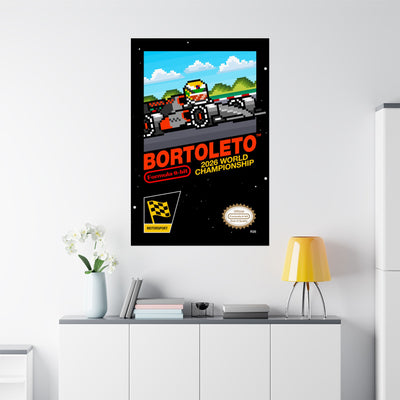 Bortoleto 8-bit Game Poster