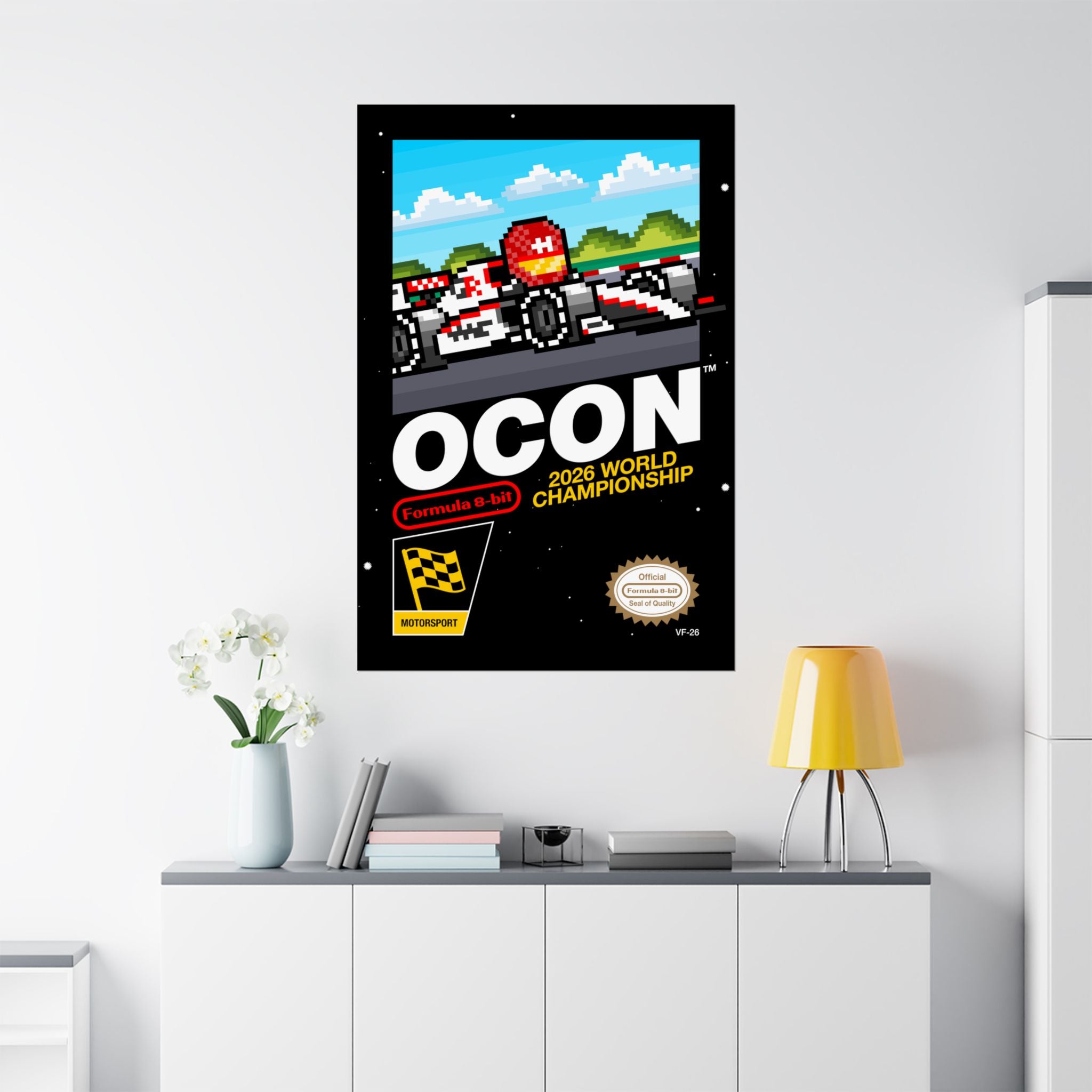 Ocon 8-bit Game Poster