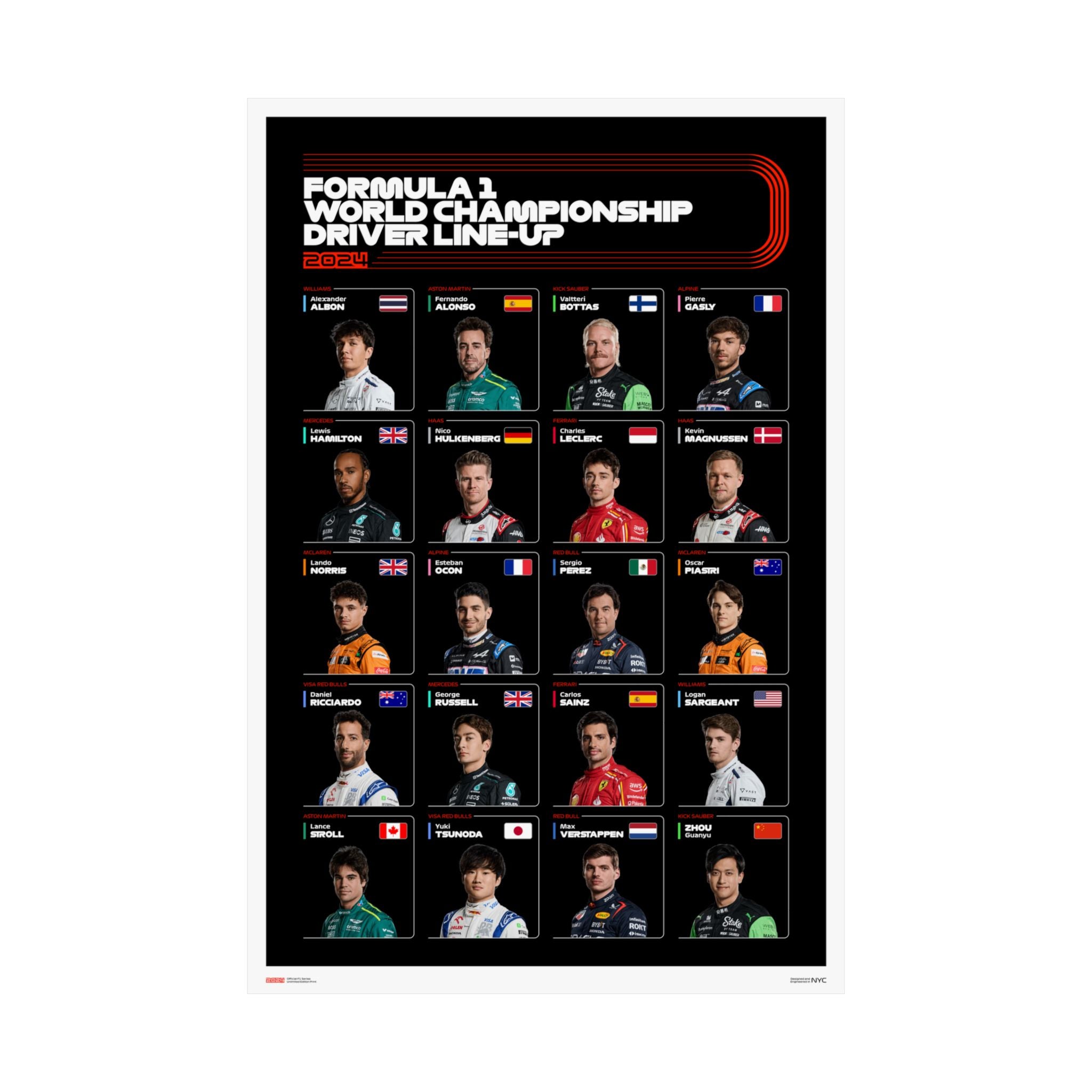 2024 Driver Line-up Poster