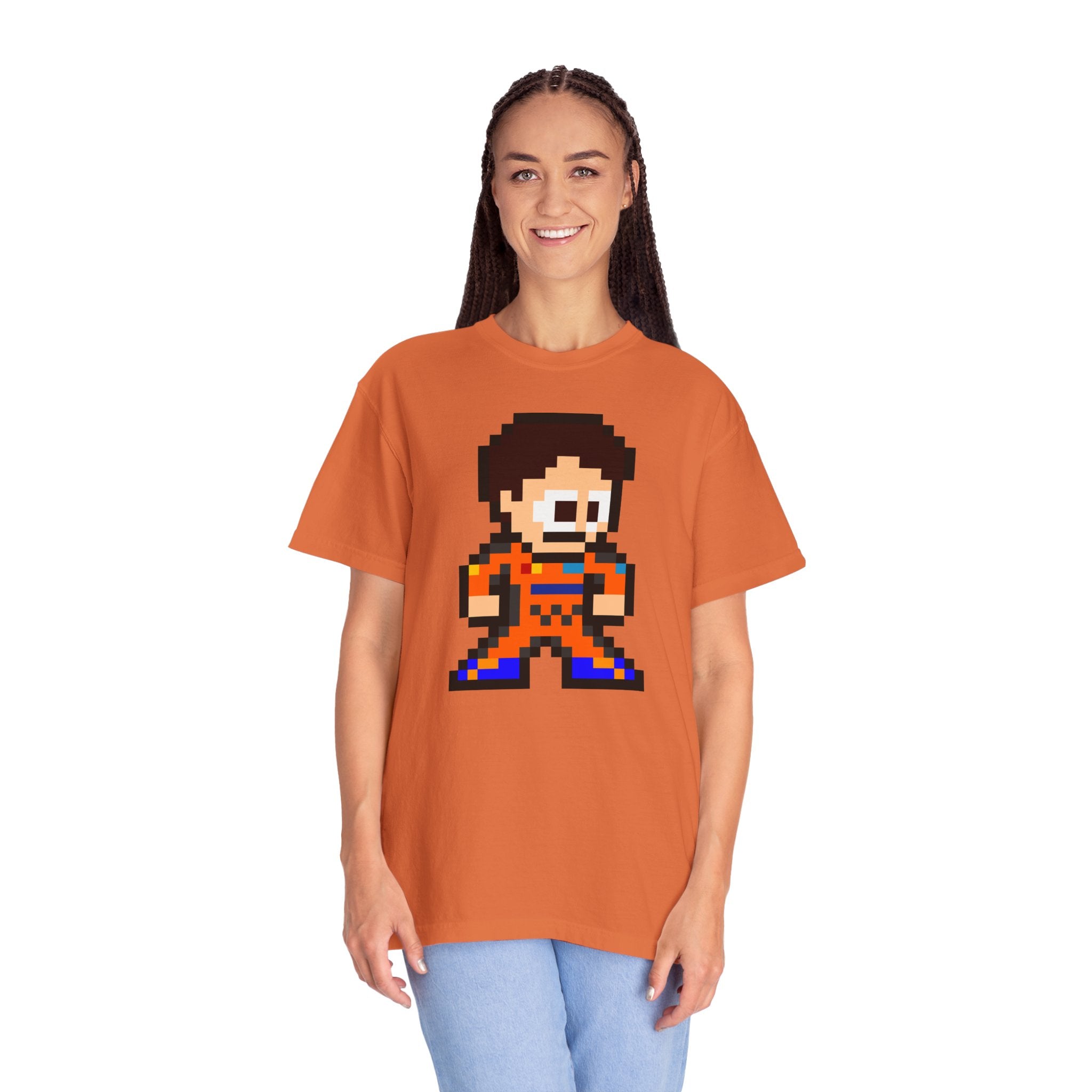 8-bit Oscar Piastri Adult Heavyweight 100% Cotton T-shirt