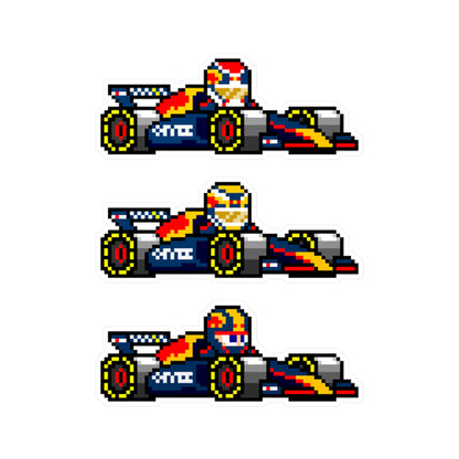 Red Bull 8-bit Vinyl Decal Stickers