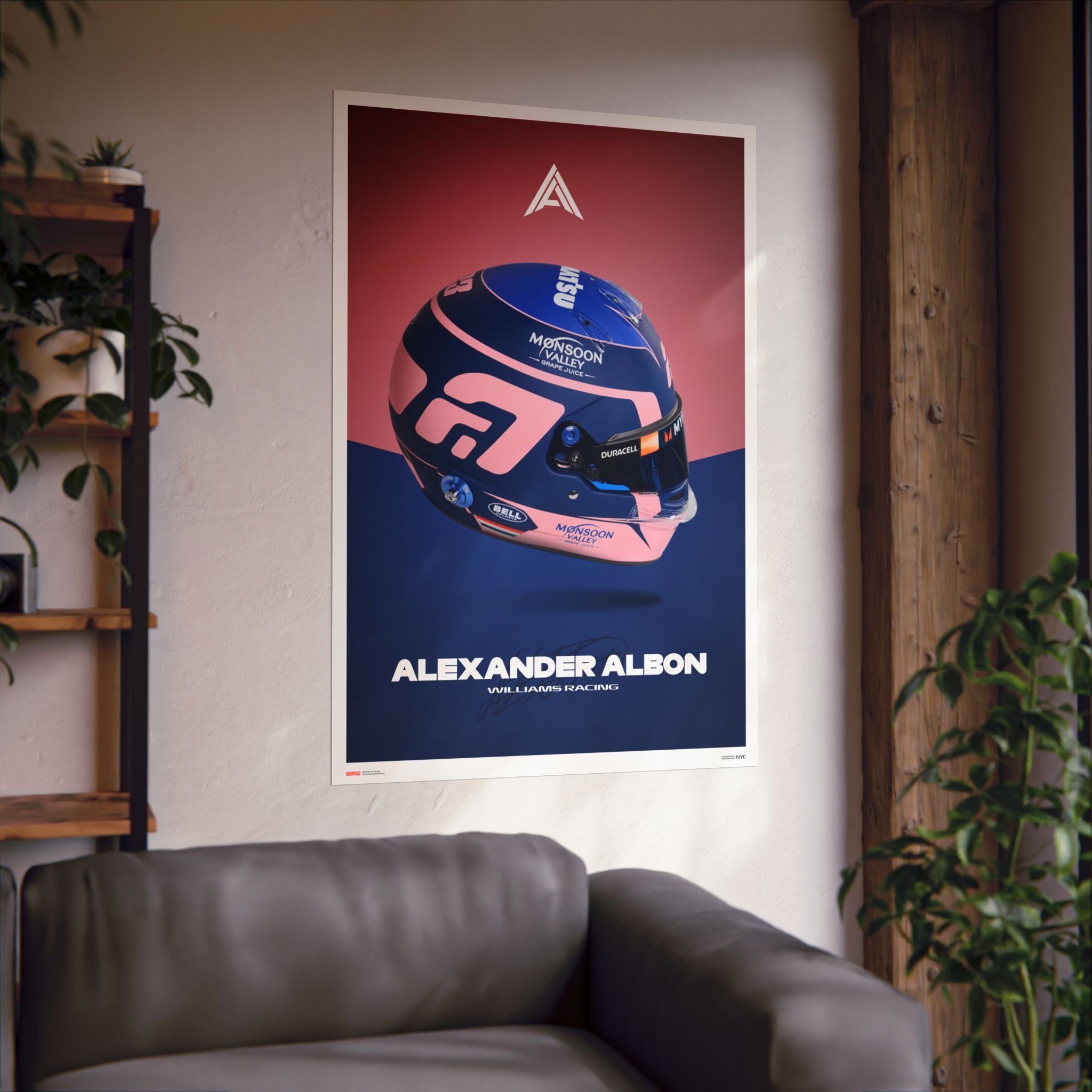 Alex Albon Signature Poster