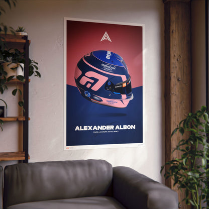 Alex Albon Signature Poster