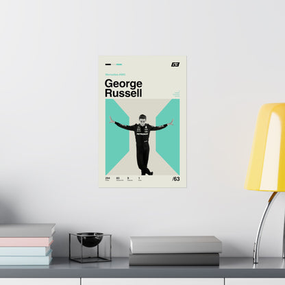 George Russell Mid-century Poster