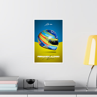 Fernando Alonso Signature Poster