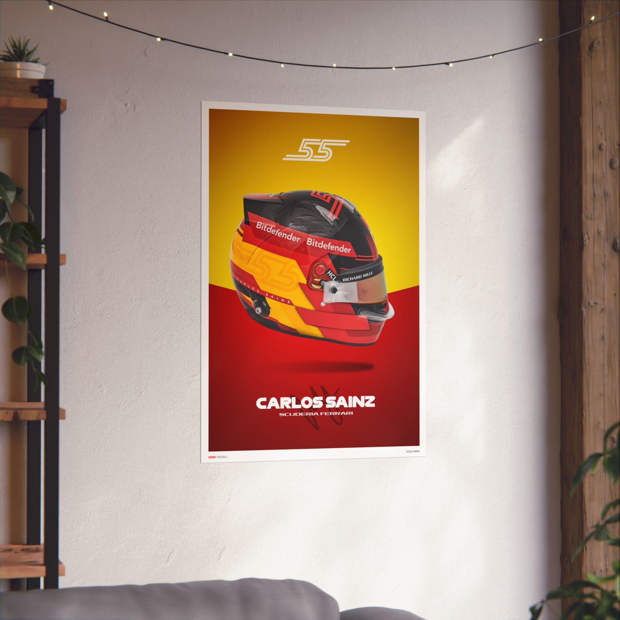 Carlos Sainz Signature Poster