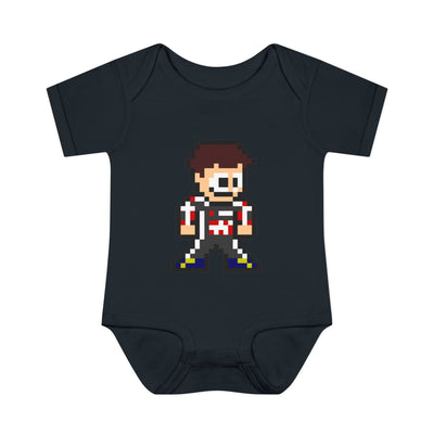 8-bit Ollie Bearman Baby Bodysuit